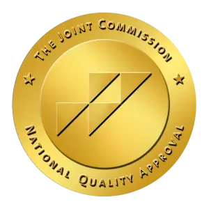 joint commission "gold seal of approval" emblem.