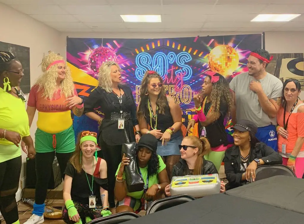 sjrp staff 80s party