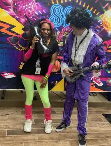 recovery party 80s theme sjrp staff
